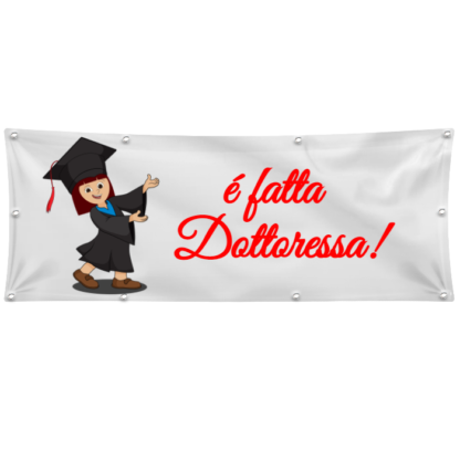 striscione laurea