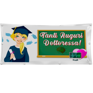 striscione per laurea